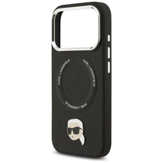 Karl Lagerfeld Karl Pin MagSafe Case for iPhone 17 Pro Max - Black 5