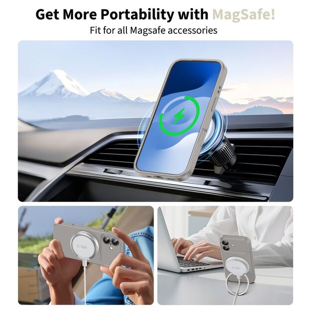 Tech-Protect Silicone MagSafe Case for iPhone 17 - Gray 7