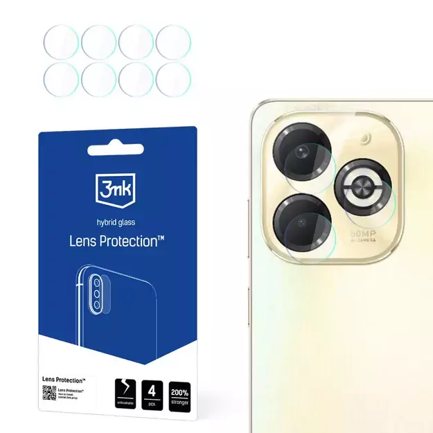 Camera lens glass 3mk Lens Protection for Infinix Smart 8 Plus