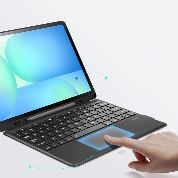 Etui z klawiaturą Dux Ducis (DK series) na Samsung Tab S10 FE+ (Plus) - czarne 8