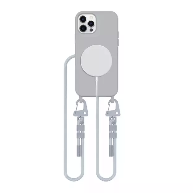 Tech-Protect MagNecklace MagSafe Case for iPhone 12 / 12 Pro - Gray