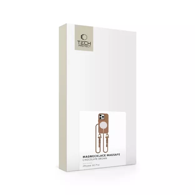 Tech-Protect MagNecklace MagSafe iPhone 16 Pro Case - Brown 10