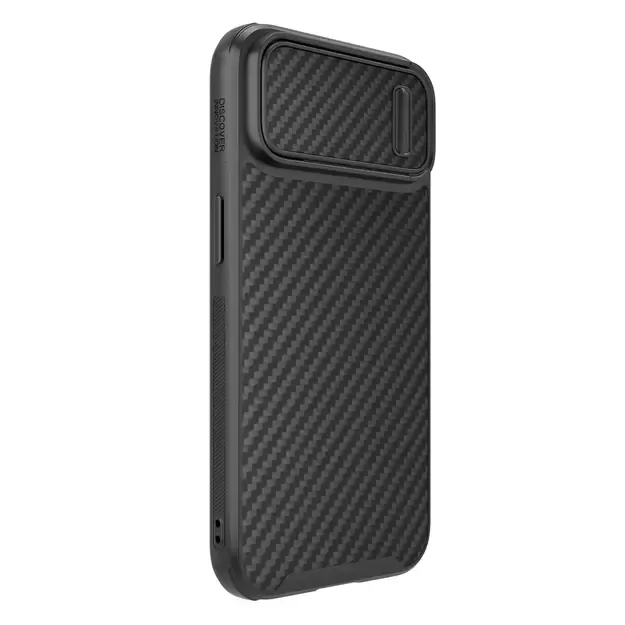 Nillkin Synthetic Fiber S Case iPhone 14 Plus case with camera cover, black 5