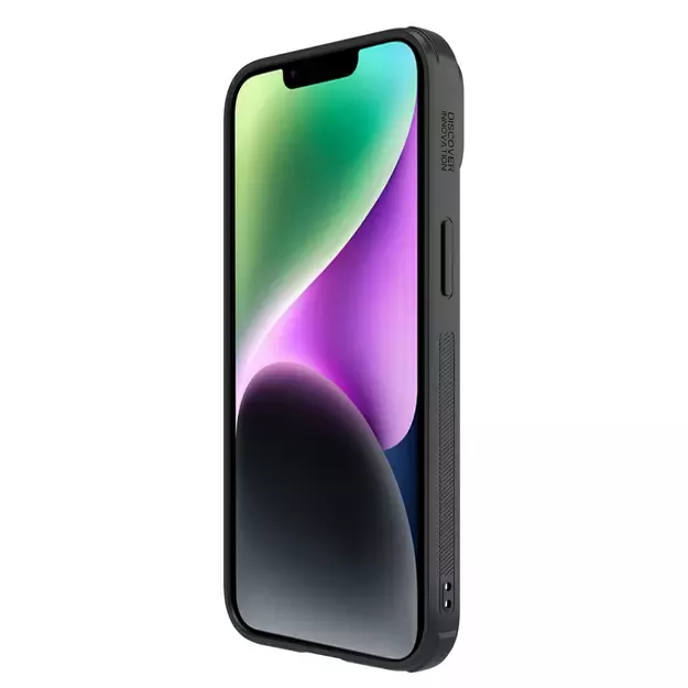 Nillkin Synthetic Fiber S Case iPhone 14 Plus case with camera cover, black 3