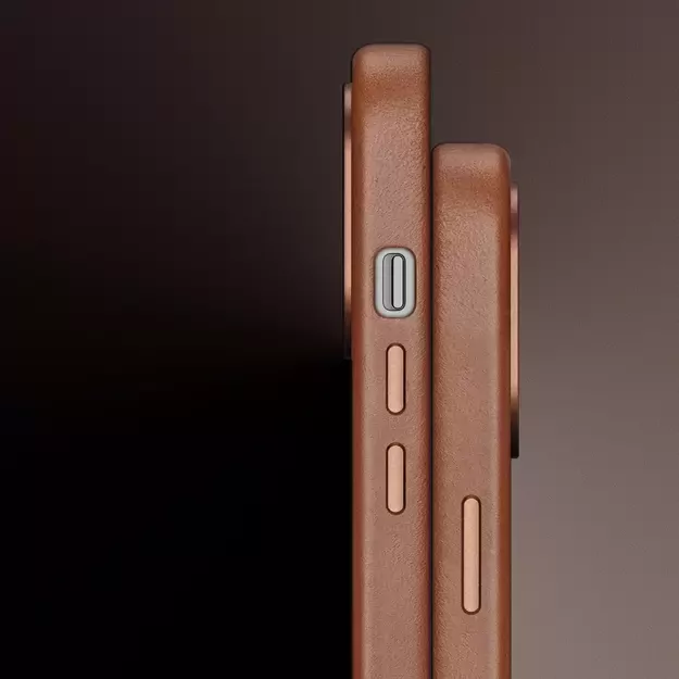 Dux Ducis Naples case for iPhone 14 magnetic leather case MagSafe brown 5