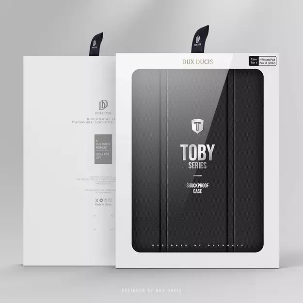 Dux Ducis Toby Case for Huawei MatePad Pro 11   (2022) Cover with S Pen Pen Smart Cover Stand Black 40