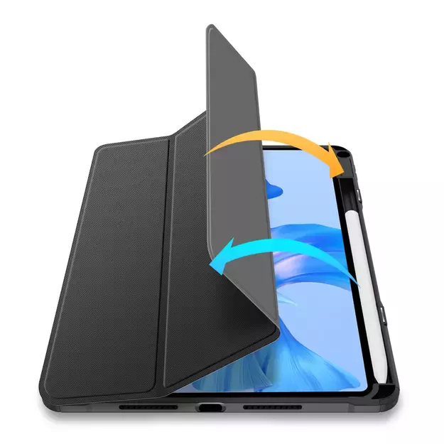Dux Ducis Toby Case for Huawei MatePad Pro 11   (2022) Cover with S Pen Pen Smart Cover Stand Black 26