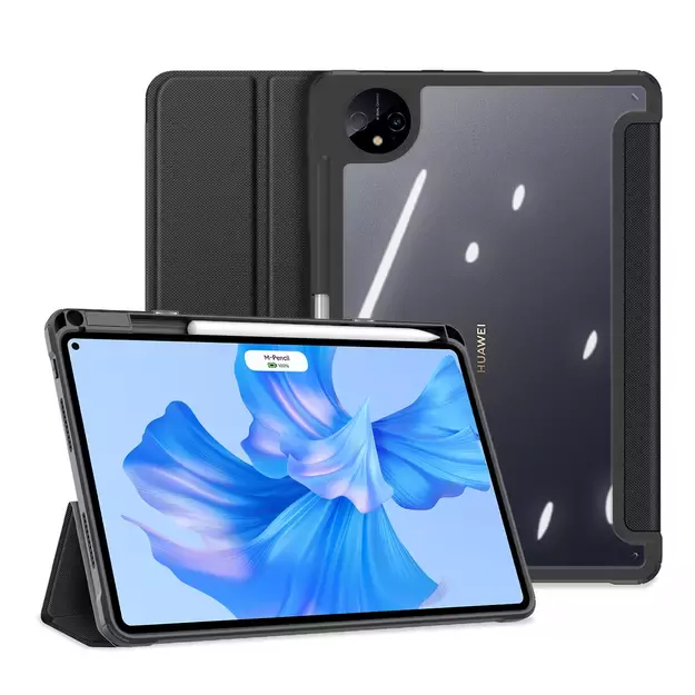Dux Ducis Toby Case for Huawei MatePad Pro 11   (2022) Cover with S Pen Pen Smart Cover Stand Black 29
