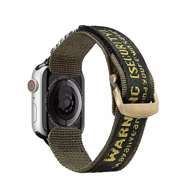 Dux Ducis Strap (Outdoor Version) Apple Watch Ultra strap, SE, 9, 8, 7, 6, 5, 4, 3, 2, 1 (49, 45, 44, 42 mm) nylon strap yellow bracelet 1