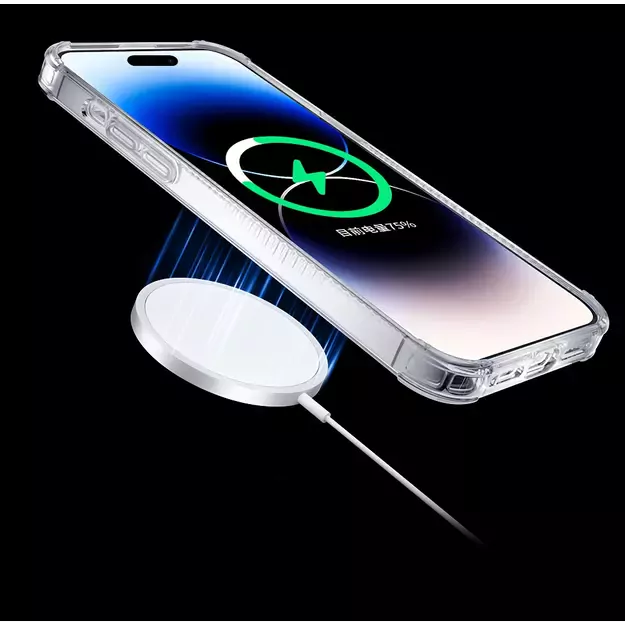 Kingxbar PQY Go Out Series magnetic case for iPhone 14 Pro MagSafe black 3
