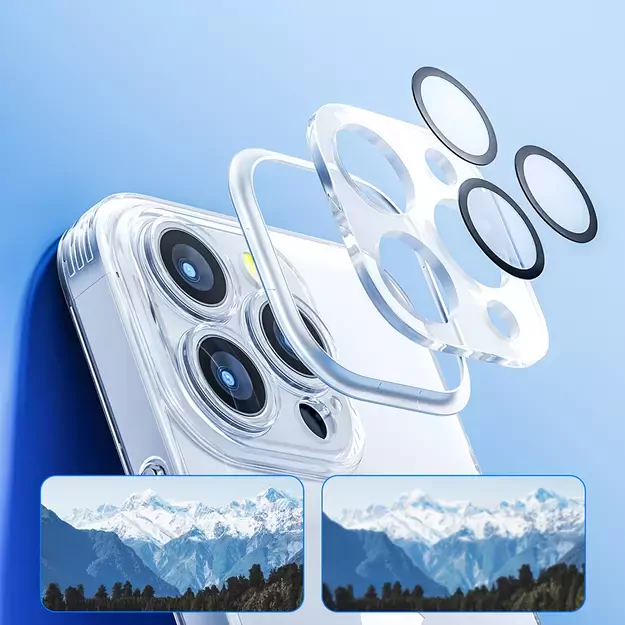 Joyroom 14Q Case iPhone 14 case housing cover with transparent camera cover (JR-14Q1 transparent) 6