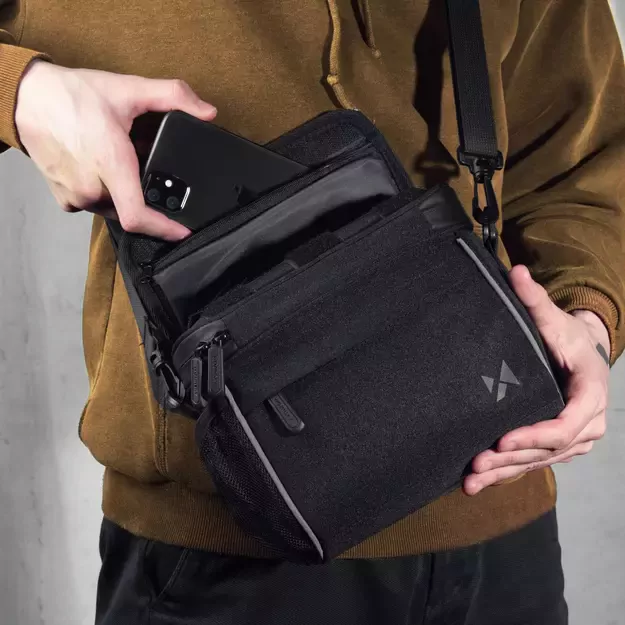 Wozinsky bicycle handlebar bag bike shoulder bag black (WBHBB-01) 23