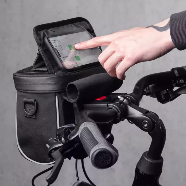 Wozinsky bicycle handlebar bag bike shoulder bag black (WBHBB-01) 19