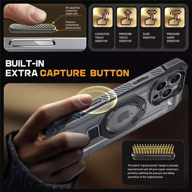 Supcase UB GRIP Mag MagSafe iPhone 16 Pro Case - Gray 2