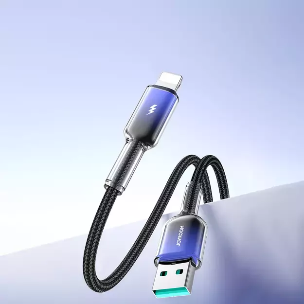 Joyroom S-A42 Crystal-Clear Series 3A USB-A - Lightning cable 1.2m - black 22