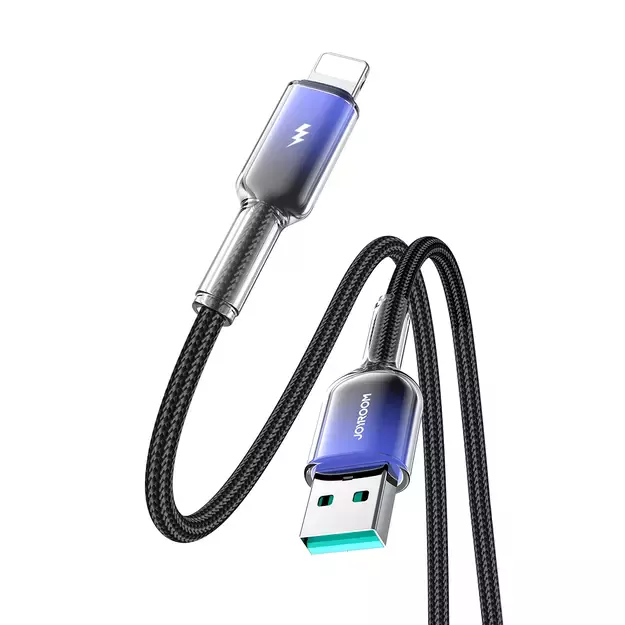Joyroom S-A42 Crystal-Clear Series 3A USB-A - Lightning cable 1.2m - black 15