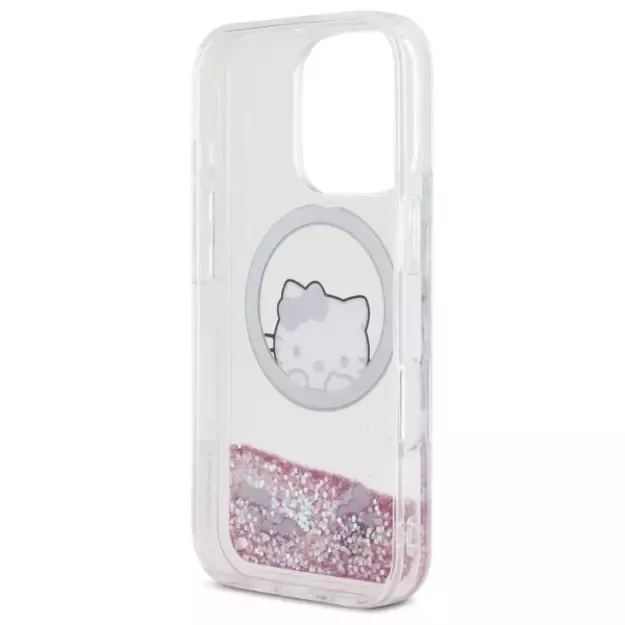 Hello Kitty Liquid Glitter Sweet Kitty Bows MagSafe Case for iPhone 16 Pro Max - White 13