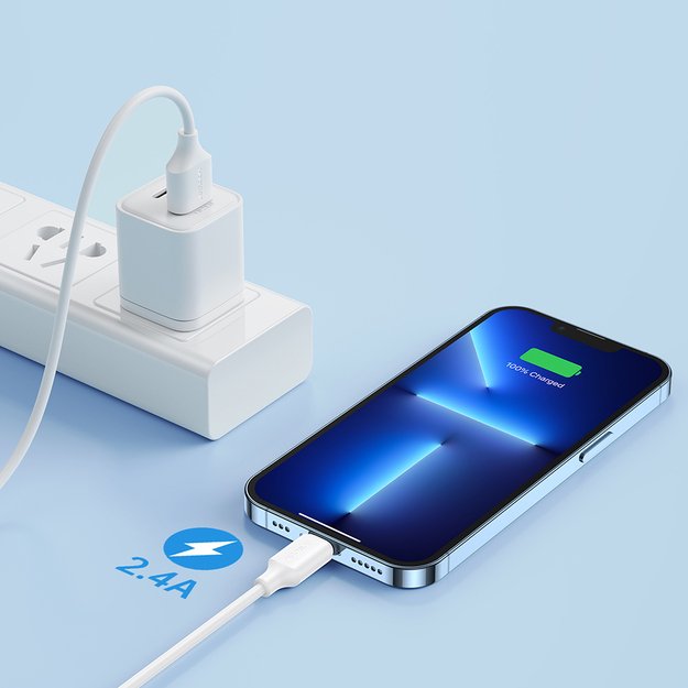 Joyroom Long-Lasting Series A9 USB-A / Lightning 2.4A cable 1m - white 6
