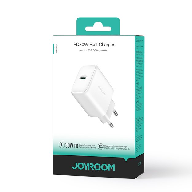 Joyroom JR-TCF24 USB-C PD 30W QC SFC network charger - white 7