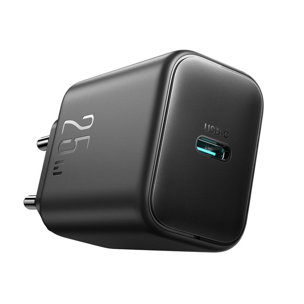 Joyroom JR-TCF23 network charger USB-C 25W SFC / PPS / PD - black + USB-C / USB-C cable 1m 1