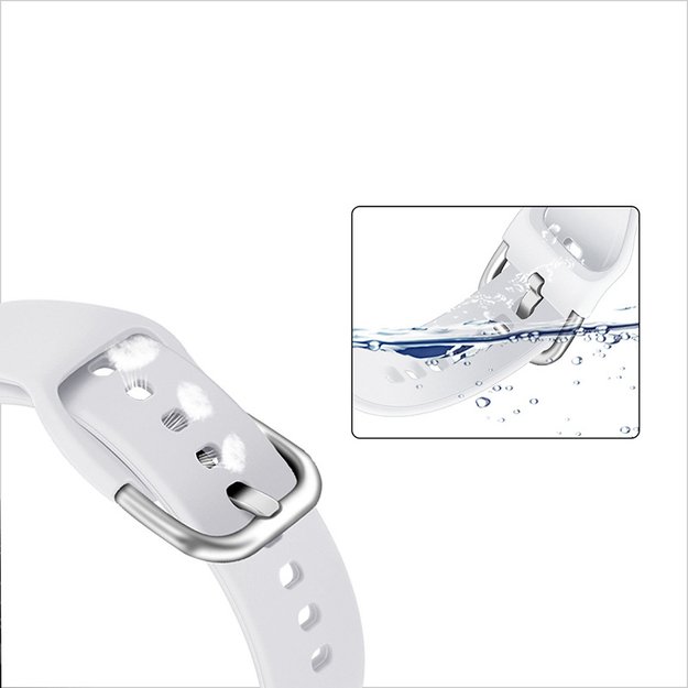 Silicone Strap TYS band for Samsung Galaxy Watch 40 / 41 / 42 / 43 / 44 mm - turquoise 3