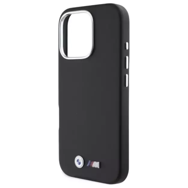 BMW M Smooth Full Wrapped Metal MagSafe Case for iPhone 16 Pro Max - Black 4