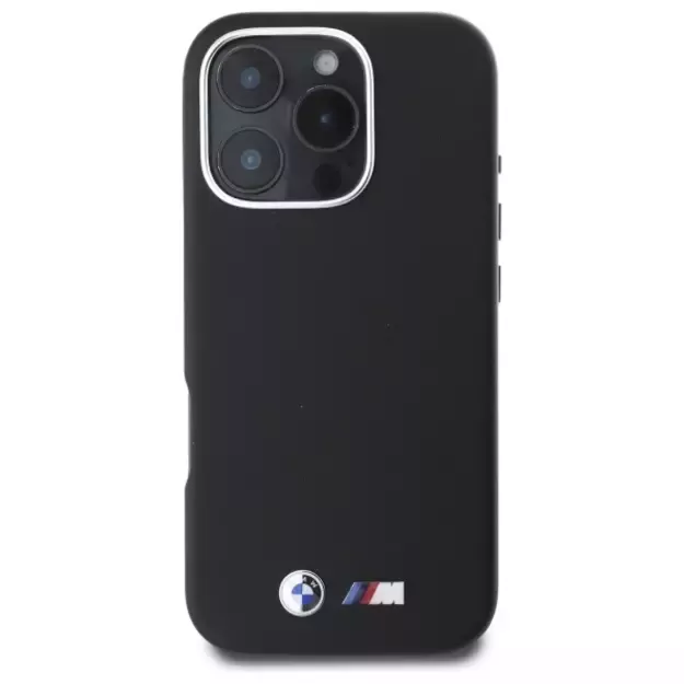 BMW M Smooth Full Wrapped Metal MagSafe Case for iPhone 16 Pro Max - Black 2