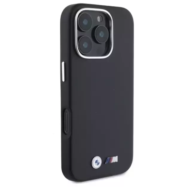 BMW M Smooth Full Wrapped Metal MagSafe Case for iPhone 16 Pro Max - Black 3