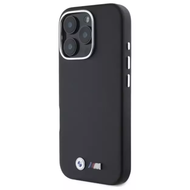 BMW M Smooth Full Wrapped Metal MagSafe Case for iPhone 16 Pro Max - Black 1