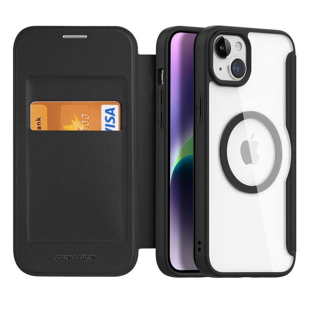Dux Ducis Skin X Pro Magnetic Flip MagSafe Case iPhone 15 - Black 1