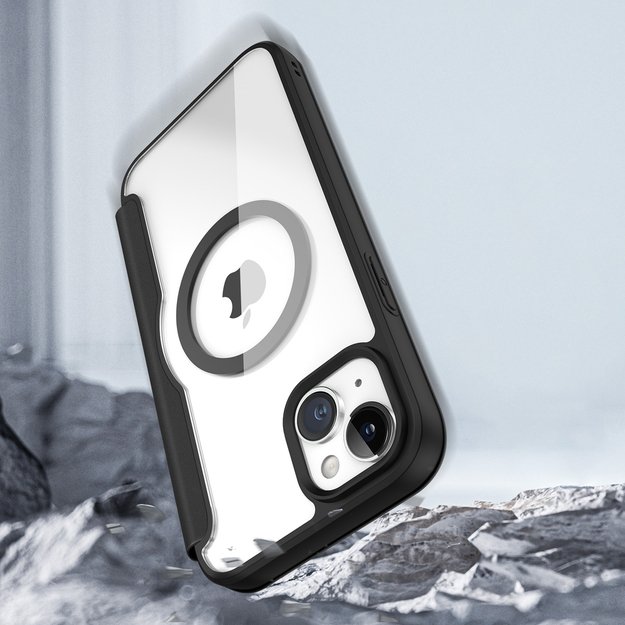 Dux Ducis Skin X Pro Magnetic Flip MagSafe Case iPhone 15 - Black 12