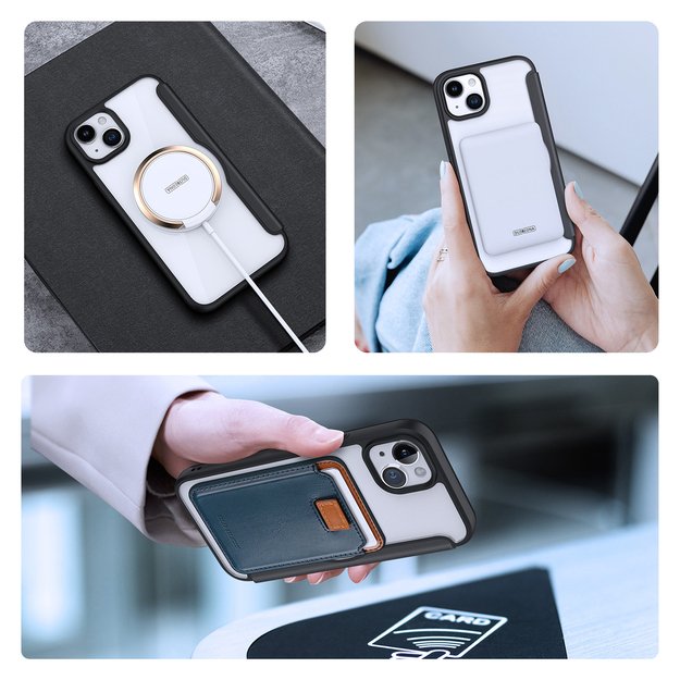 Dux Ducis Skin X Pro Magnetic Flip MagSafe Case iPhone 15 - Black 9