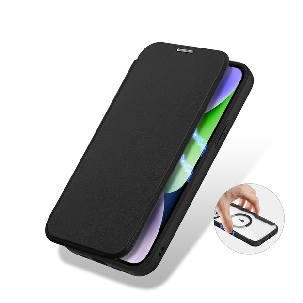Dux Ducis Skin X Pro Magnetic Flip MagSafe Case iPhone 15 - Black 5