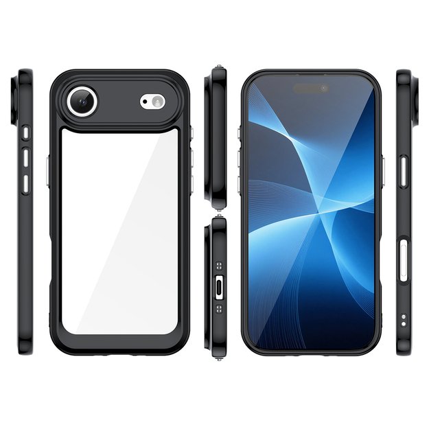 Outer Space Case for iPhone 17 Air - Black Transparent 1