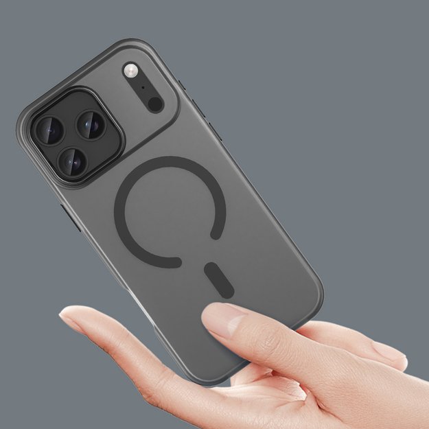 Magnetic Abrasive iPhone 17 Pro Max Case Compatible with MagSafe - Matte Black 4