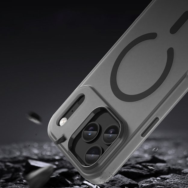 Magnetic Abrasive iPhone 17 Pro Max Case Compatible with MagSafe - Matte Black 8