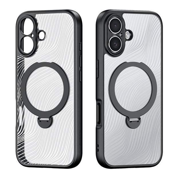 Dux Ducis Aimo Mag Case with Magnetic Ring and Stand for iPhone 17 – Black 1