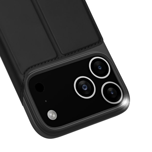 Dux Ducis Skin Pro Case for iPhone 17 Pro Max with Flip and Card Slot - Black 4
