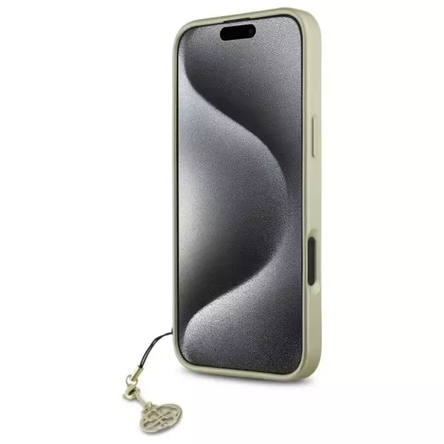 Guess 4G Charms Collection case for iPhone 16 - brown 11