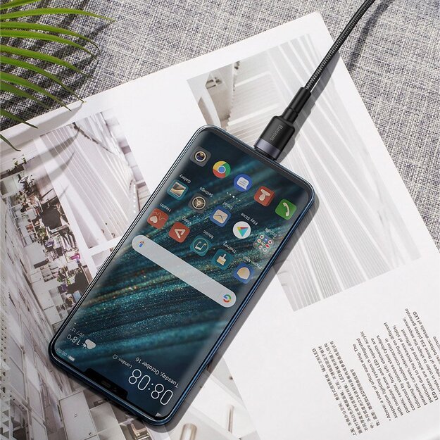 Baseus Cafule cable USB Type C SuperCharge 40W Quick Charge 3.0 QC 3.0 1m gray-black (CATKLF-PG1) 19