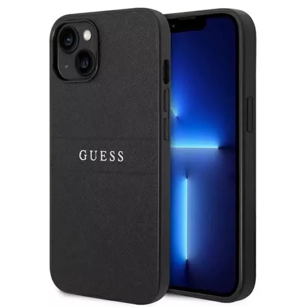 Guess GUHCP14MPSASBBK iPhone 14 Plus 6,7  czarny/black Saffiano Strap