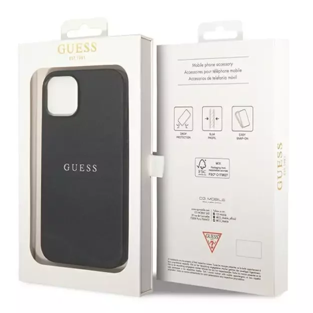 Guess GUHCP14MPSASBBK iPhone 14 Plus 6,7  czarny/black Saffiano Strap 14