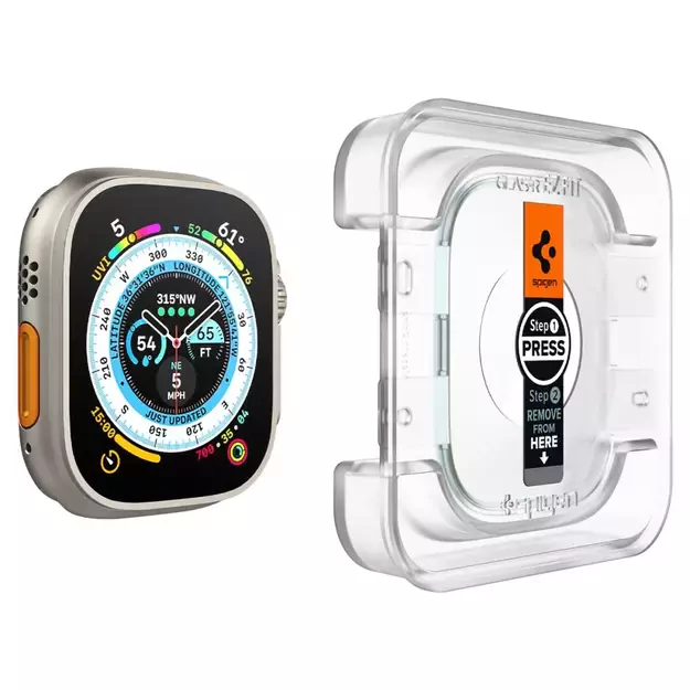 Spigen Glas.tR EZ Fit tempered glass for Apple Watch Ultra / Ultra 2 (49 mm) - 2 pcs. 7