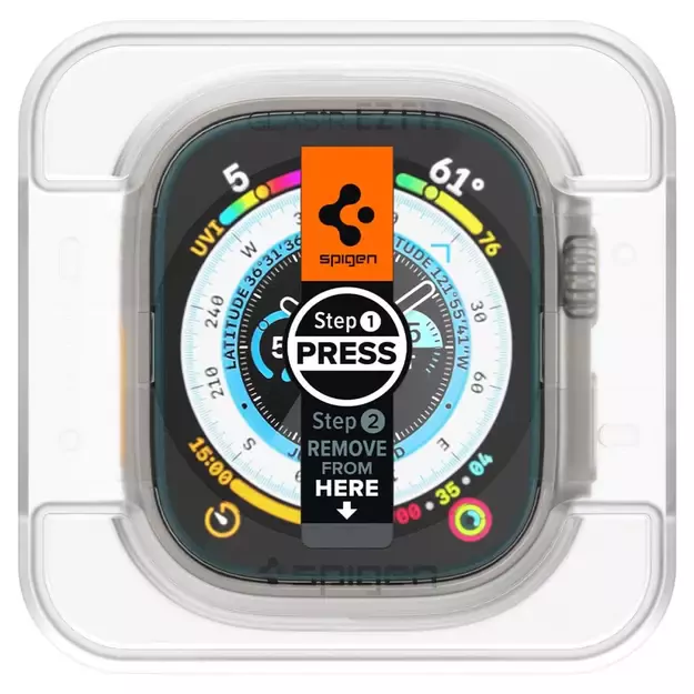 Spigen Glas.tR EZ Fit tempered glass for Apple Watch Ultra / Ultra 2 (49 mm) - 2 pcs. 6