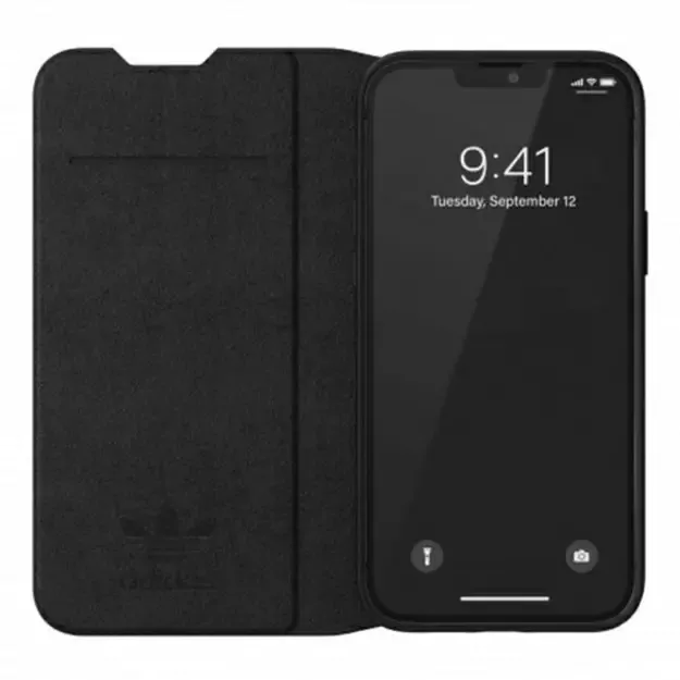 Adidas OR Booklet Case BASIC iPhone 13 Pro Max 6,7  czarno biały/black white 47127 4
