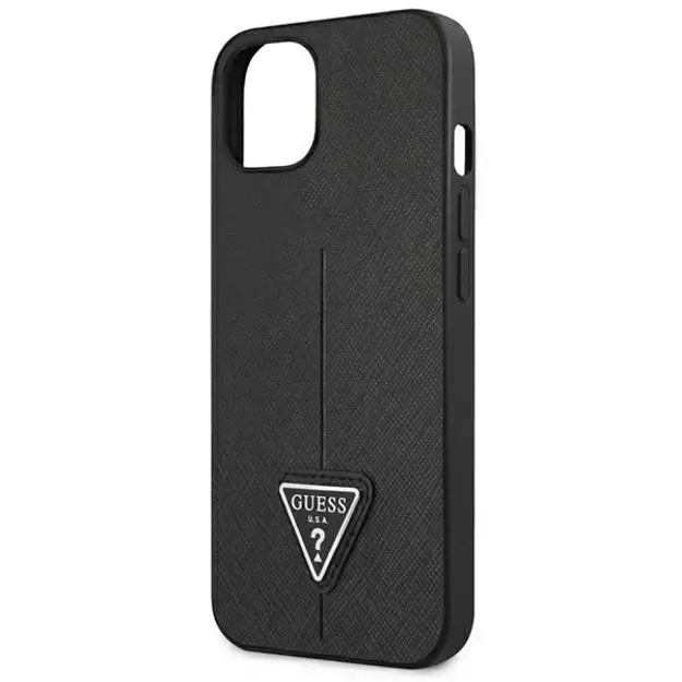 Guess GUHCP13SPSATLK iPhone 13 mini 5,4 &quot black / black hardcase SaffianoTriangle Logo 5