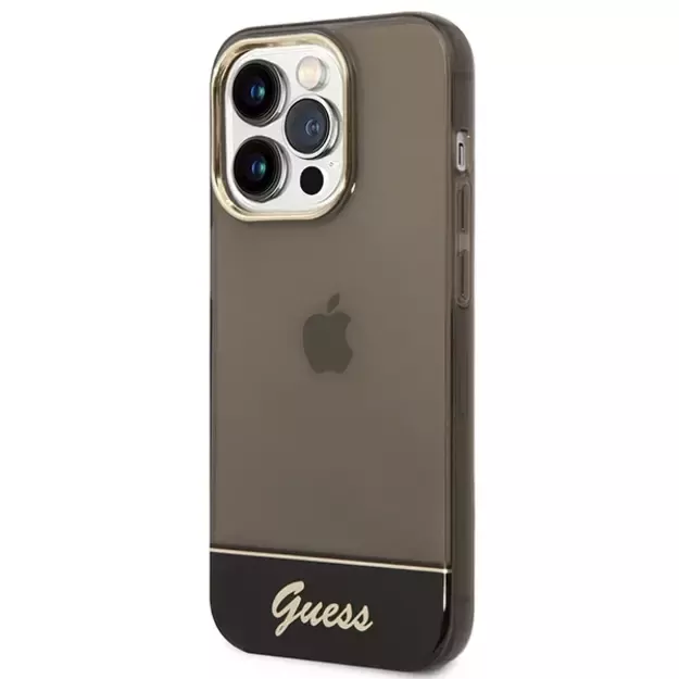 Guess GUHCP14LHGCOK iPhone 14 Pro 6.1 &quot black / black hardcase Translucent 8