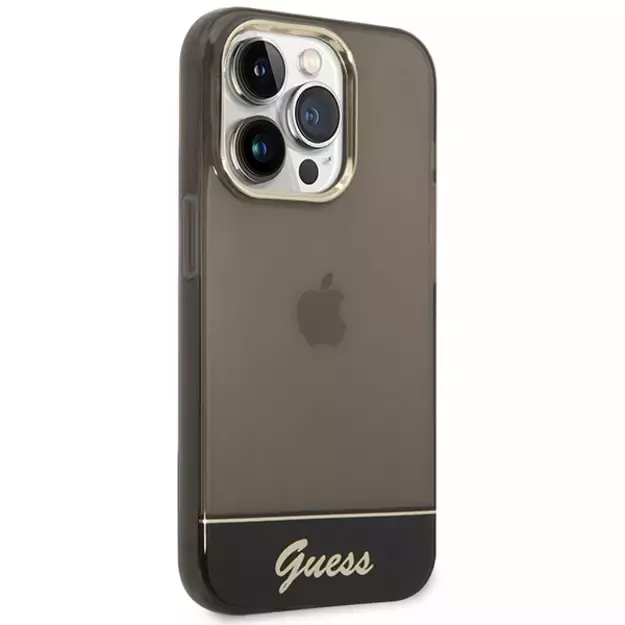 Guess GUHCP14LHGCOK iPhone 14 Pro 6.1 &quot black / black hardcase Translucent 10