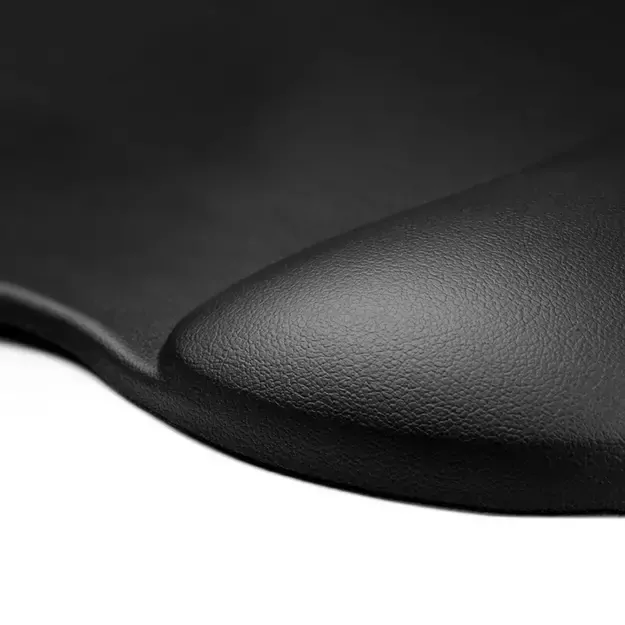 Ergonomic Mouse Pad and Wrist Rest Gel Eco Leather Large Anti-Slip - Black 3