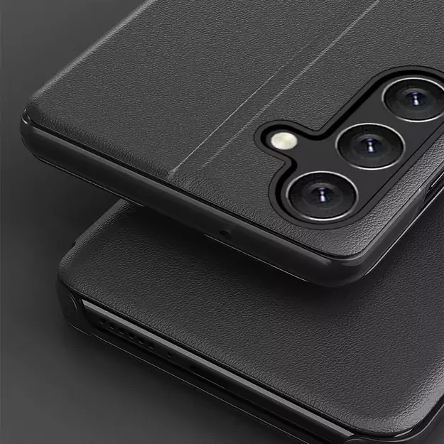 Eco Leather View Case for Samsung Galaxy S25+ with Flip Stand - Black 10